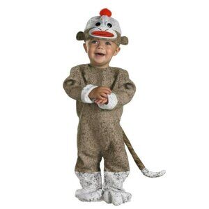 Disguise Infant Sock Monkey Costume 12-18 Months